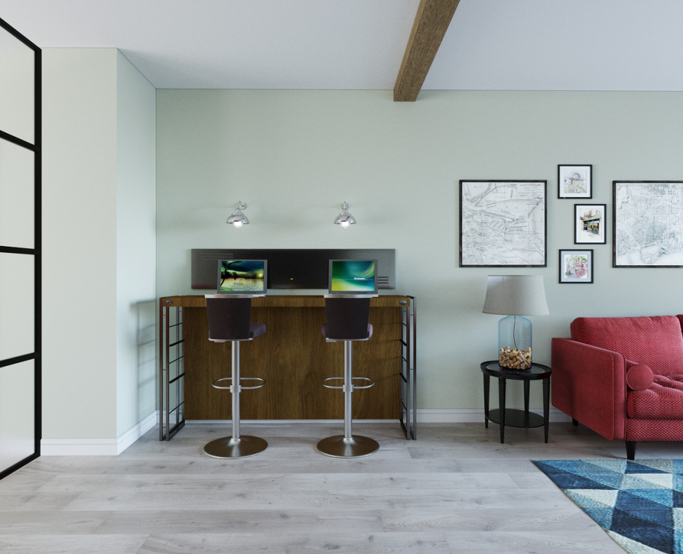 Лаундж хостела в исторической части Санкт-Петербурга