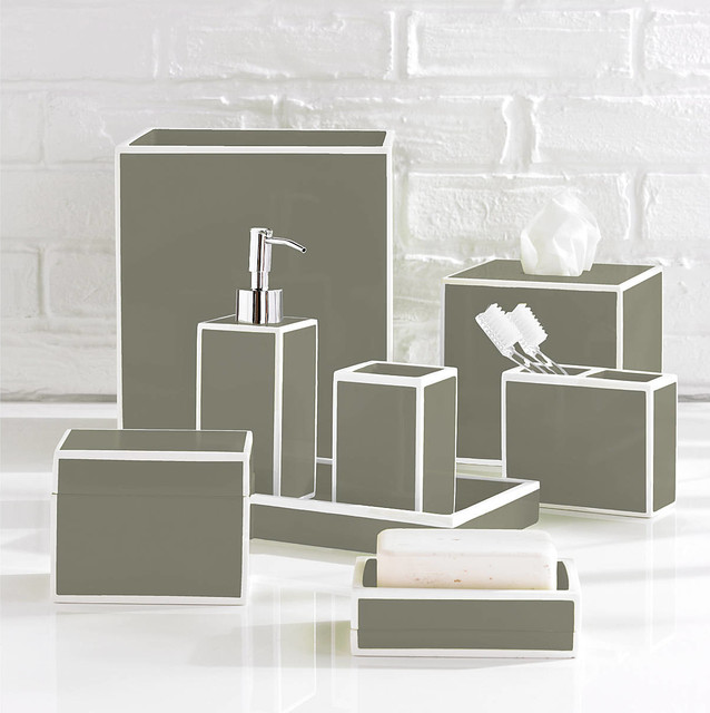 Soho Grey Bathroom Accessories By Katex Contemporary Soho Grey Bathroom Accessories By Katex