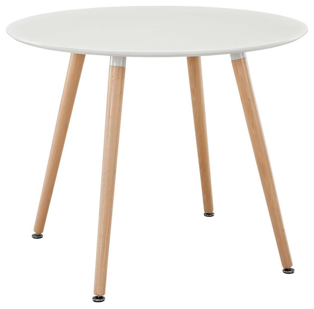 Track Round Dining Table, White
