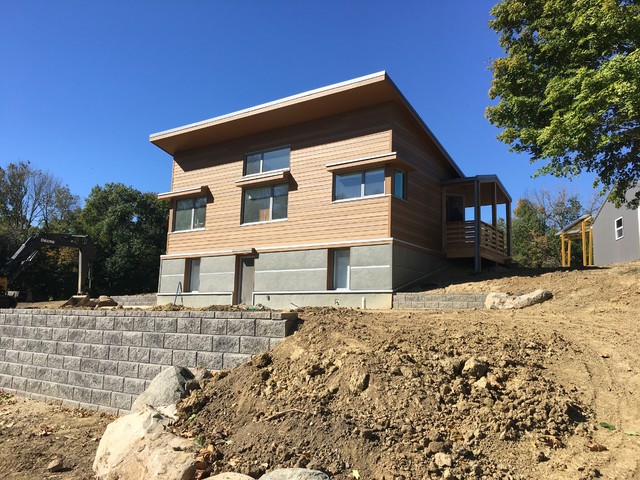 Net Zero Cabin Modern Exterior Chicago By Tom Bassett