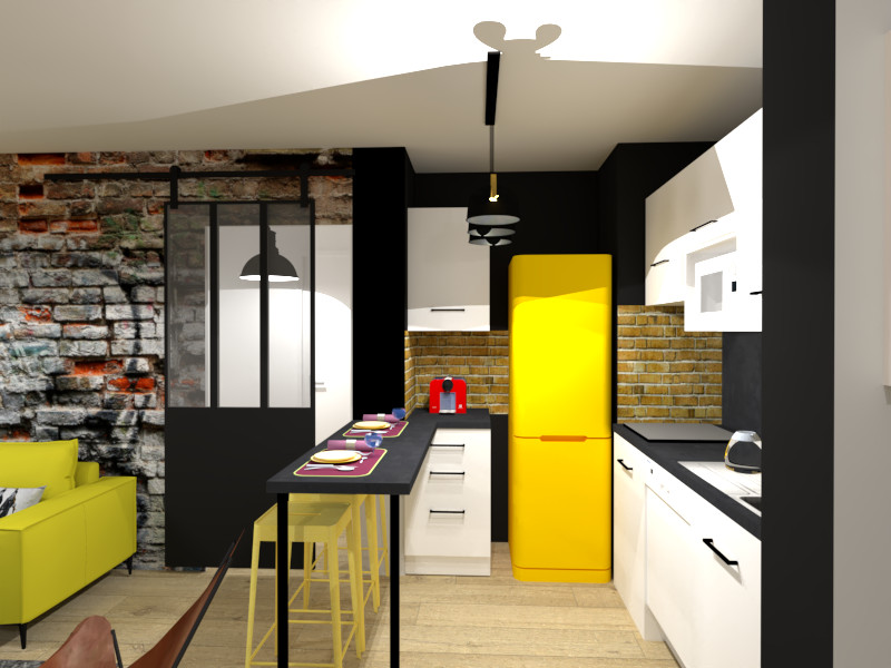 vue 3D cuisine