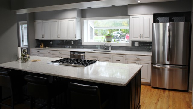 Grabill Cabinets Kitchen Olde Towne In Custom Paint W Nickel