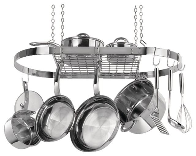 Stainless Steel Oval Pot Rack