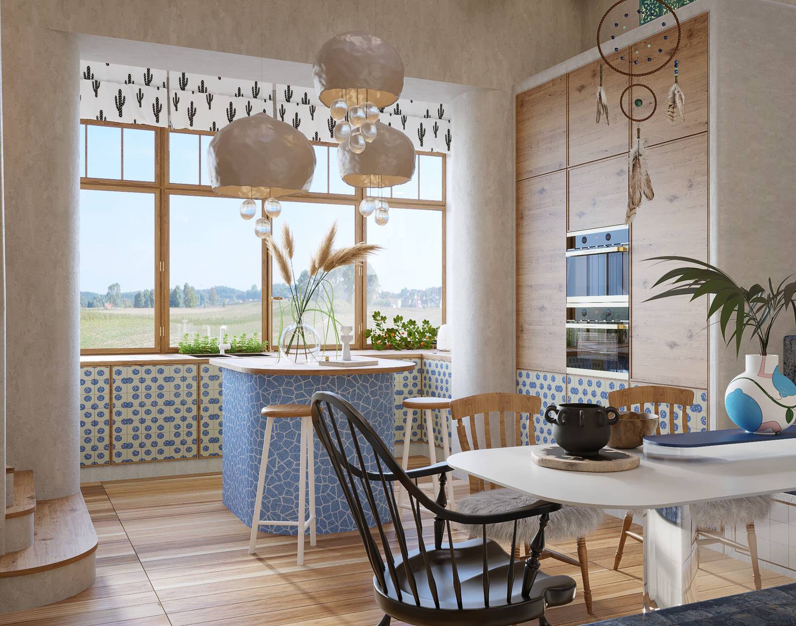 Кухня-столовая. Квартира в ЖК "Ангелово"