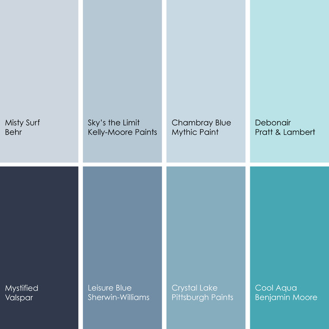 5 Sophisticated and Serene Blue Paint Colors - Setting For Four