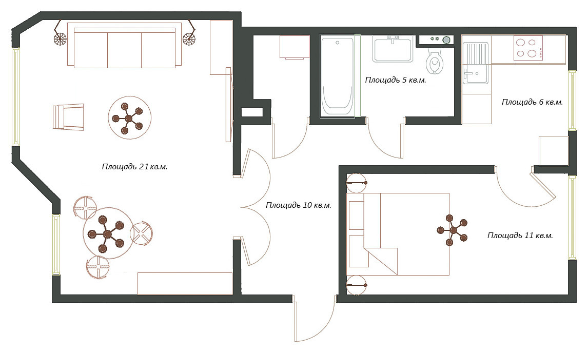 Неоклассика в чёрно-серых тонах.