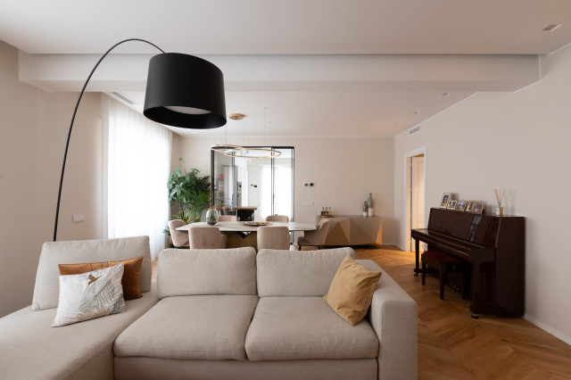 Progetto STEP 1 contemporary-vardagsrum