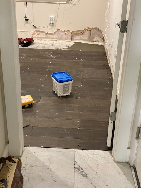 Porcelain Floor Install