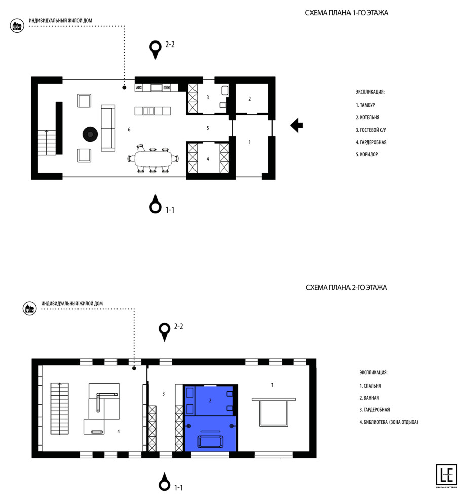 Мастер-ванная в загородном доме