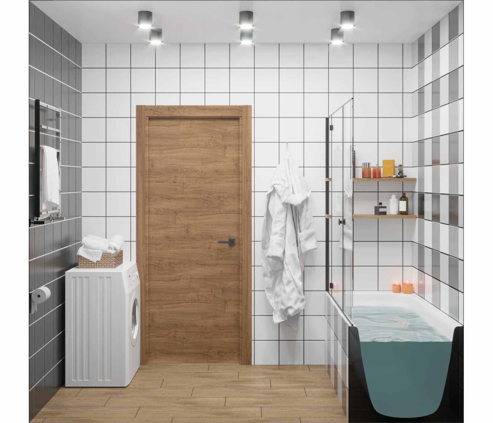 Яркая однокомнатная квартира