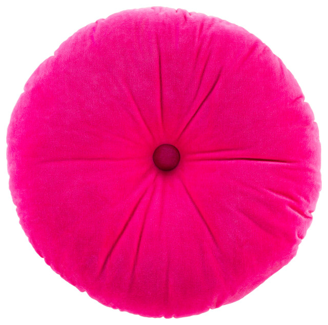 pink round pillow