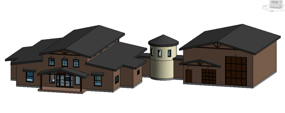 Barndominium with silo