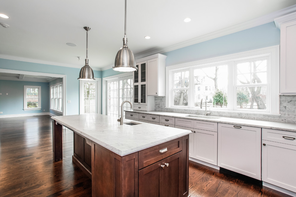 Kitchen - transitional kitchen idea in New York