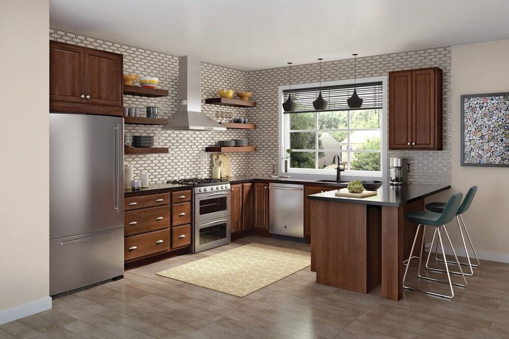 Transitional kitchen photo in Phoenix