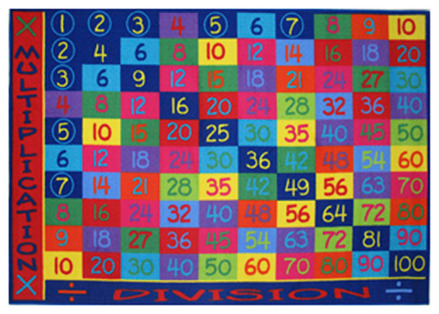 Fun Rugs Fun Time Collection Multiplication Area Rug, 8'x11 ...