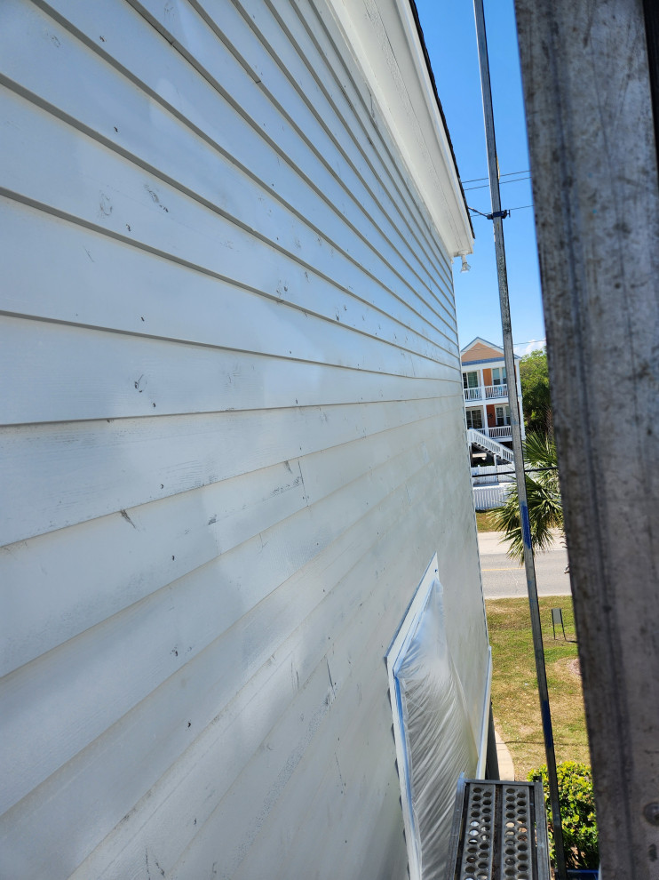 Exterior remodel / Windows / cider siding / paint