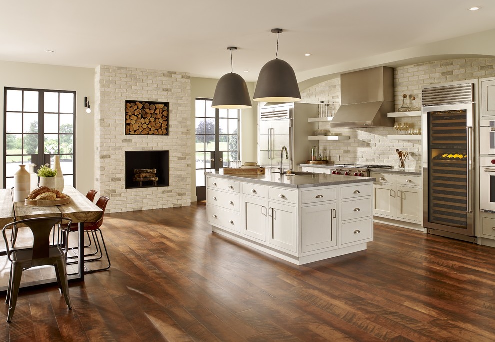 Inspiration for a rustic kitchen remodel in San Diego