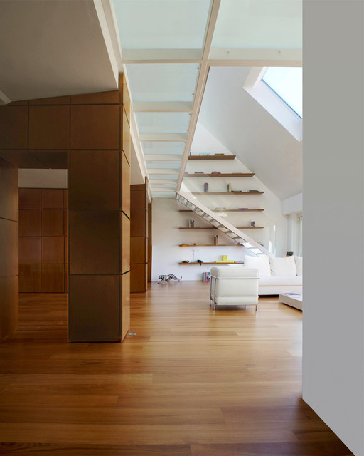 APPARTAMENTO M contemporary-vardagsrum
