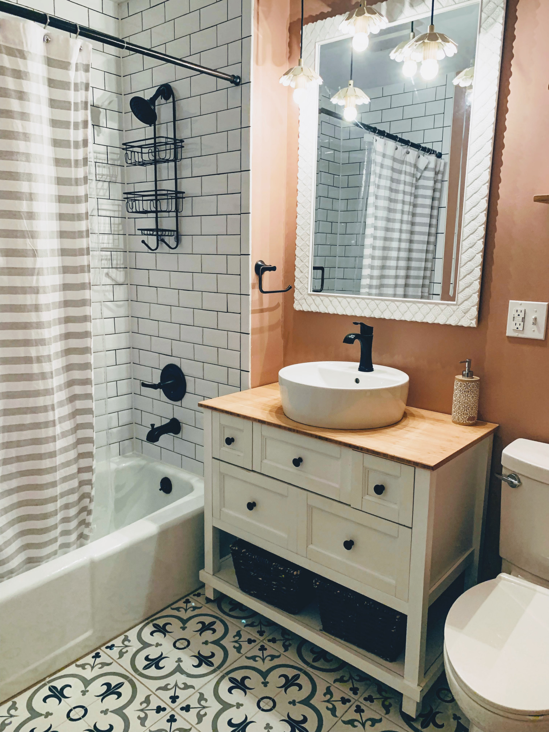 Color filled Bathroom
