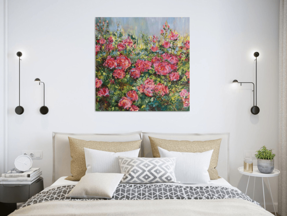 Спальня - Дизайн интерьера - Картины художницы Дианы Маливани (1)