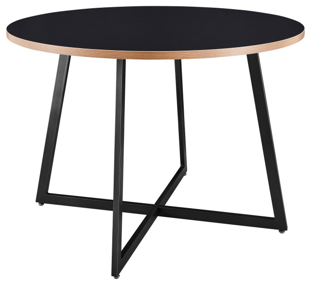 Courtdale 41.5" Round Dining Table, Black