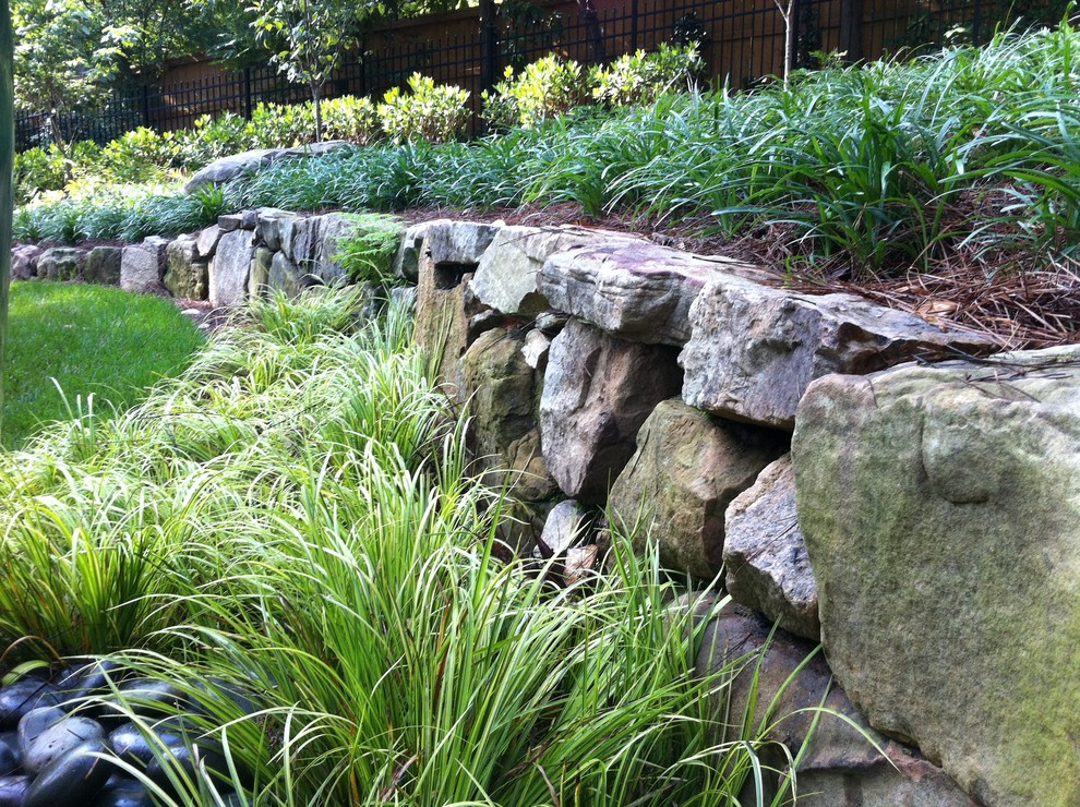 Walks, Walls and Steps Traditional Landscape Atlanta by King