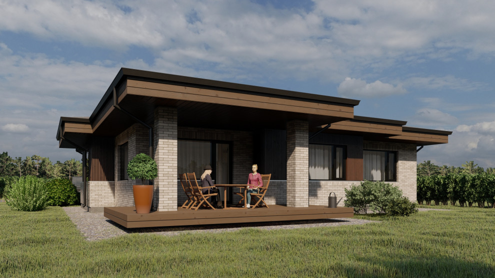 Одноэтажный дом в пос. Зимняя горка