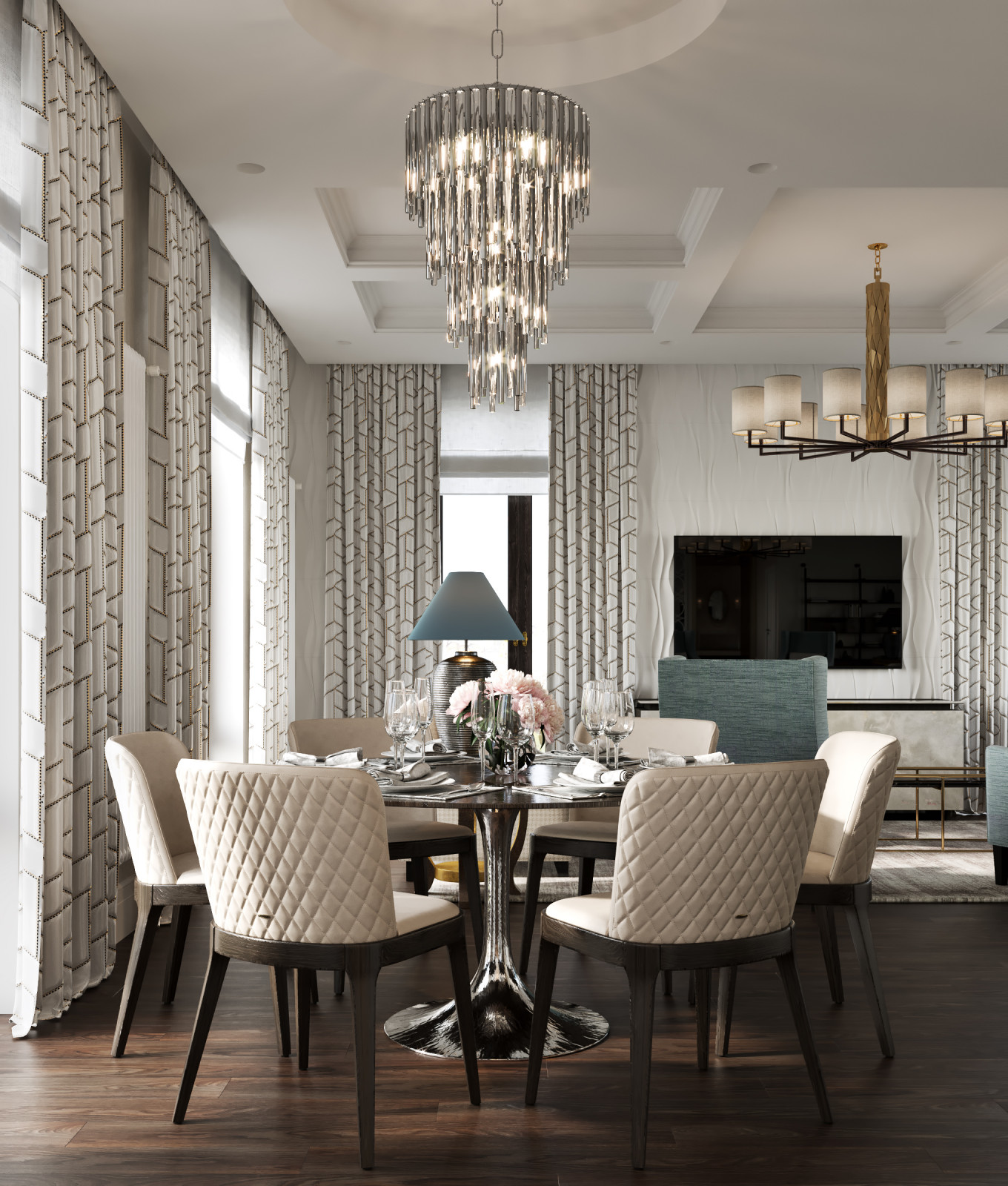 Апартаменты "Пресня Сити" в стиле Барбары Берри