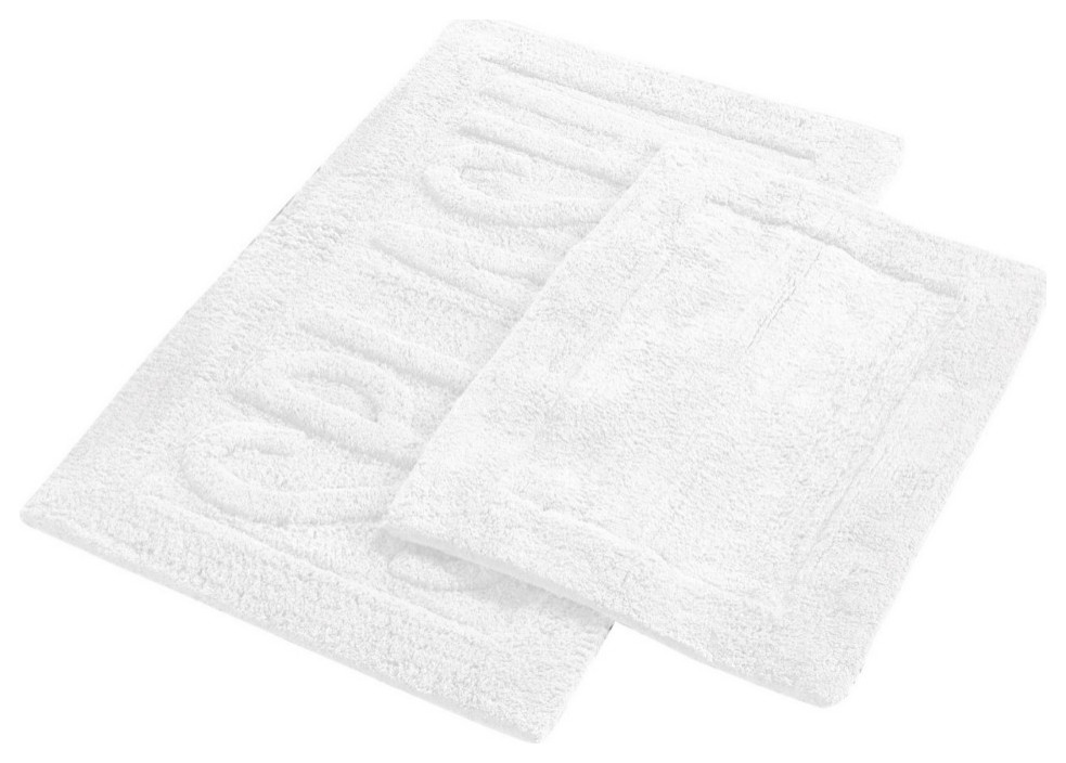Veria 2Piece Bath Mat With SPLASH Sculpted Details, The Urban Port