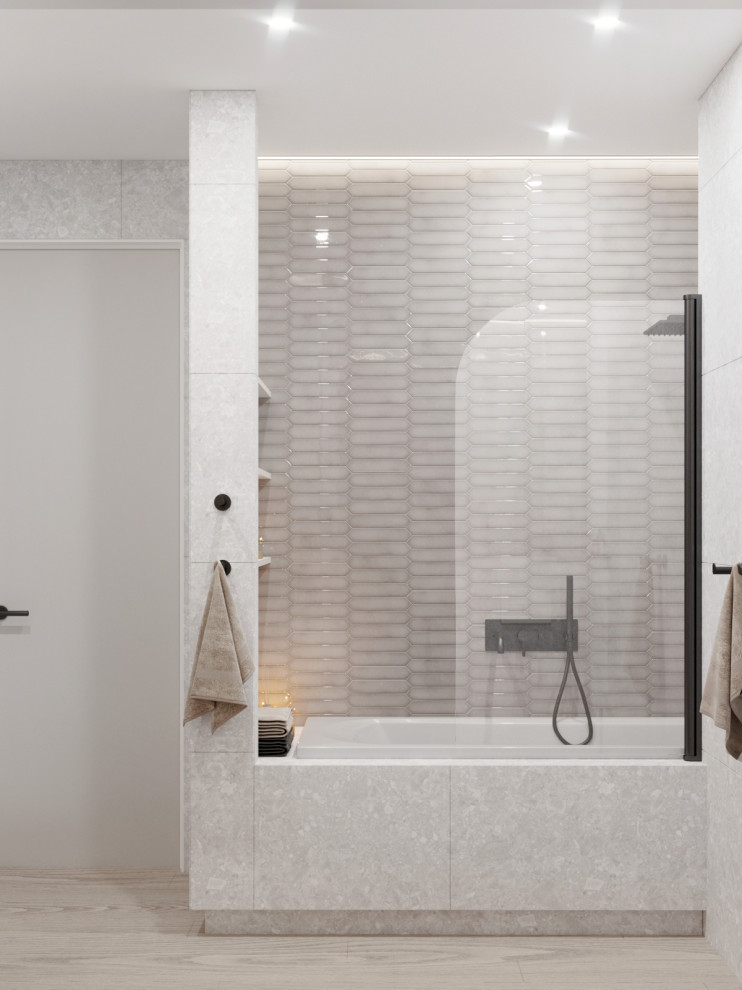 Минималистичная квартира в светлых тонах в ЖК Кристалл