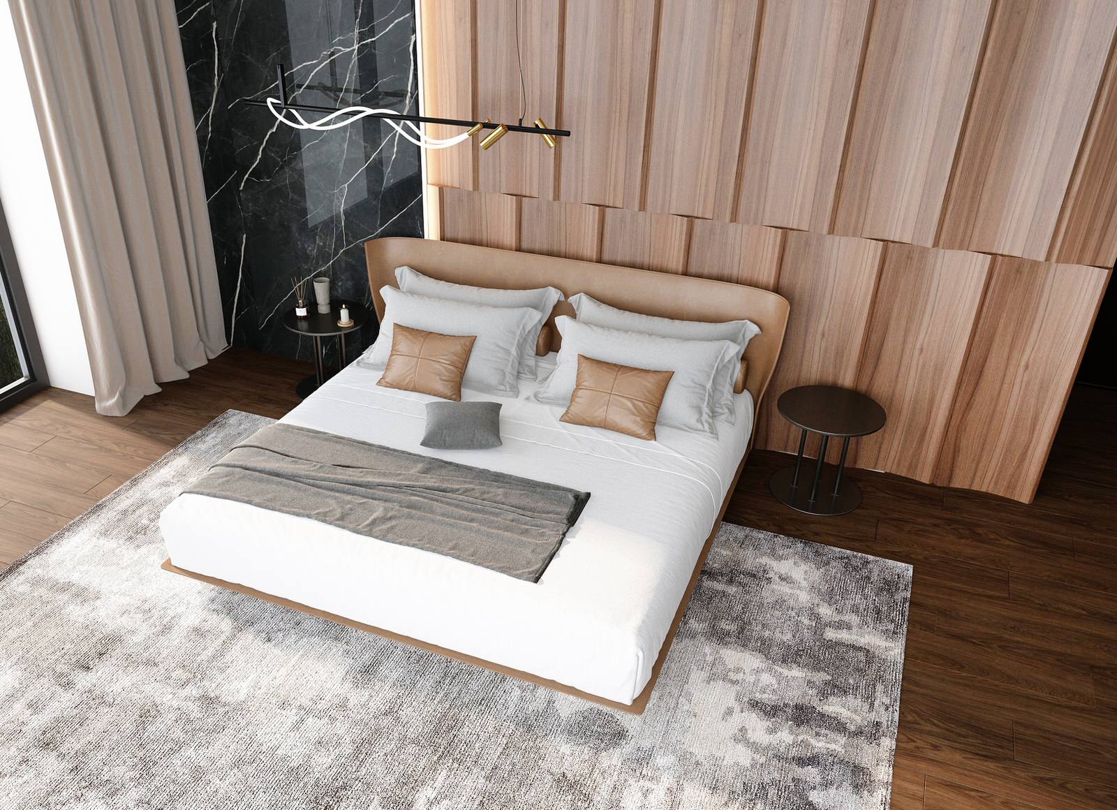 Мастер - спальня в загородном доме г. Москва