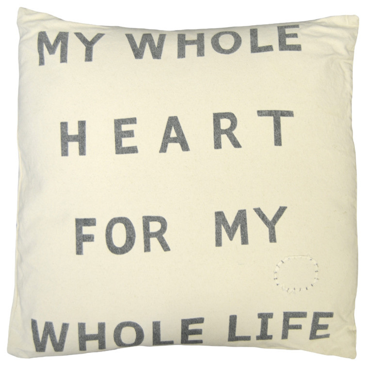 My Whole Heart Canvas Pillow