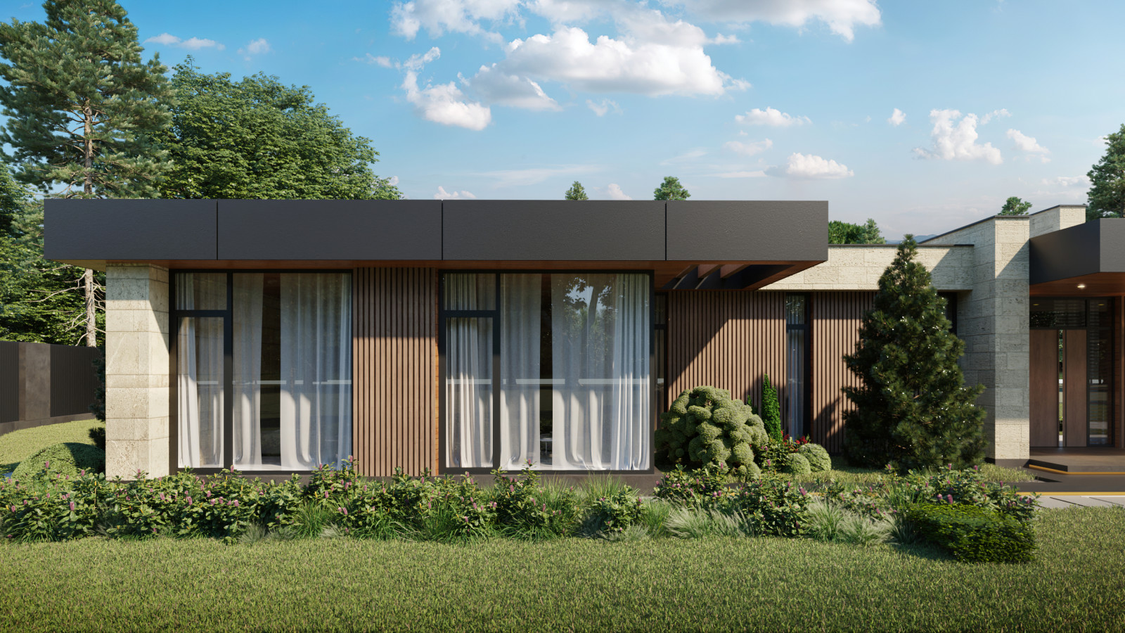 Проект одноэтажного индивидуального жилого дома. МО, Одинцовский р-н, д. Чигасов