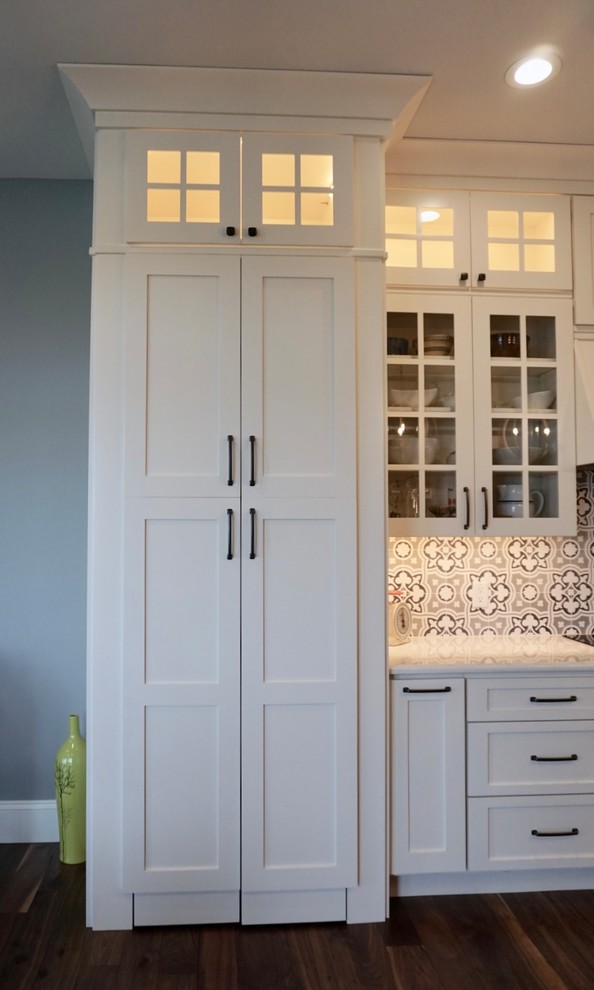 Large transitional kitchen photo in Cedar Rapids