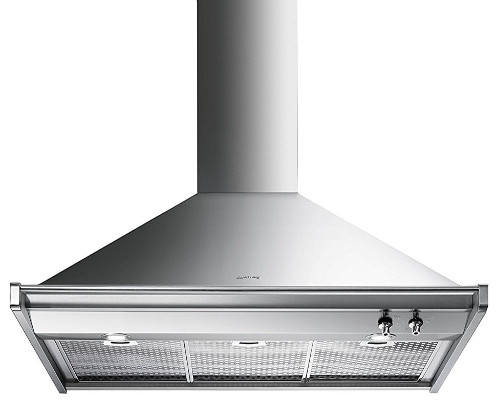 Smeg 36'' Opera Wall Ventilation Hood Contemporary Range Hoods And Vents by La Cuisine