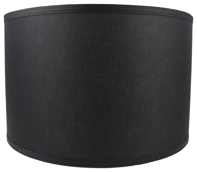 Classic Drum Smooth Linen Lamp Shade, 16" Transitional Lamp Shades