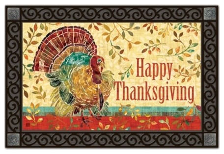 Thanksgiving Turkey MatMates Doormat