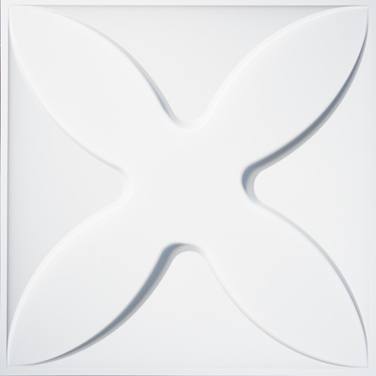 Easy Peel & Stick 3D Wall Panel, Flower Design, 12 Panels, 32 Sq.Ft