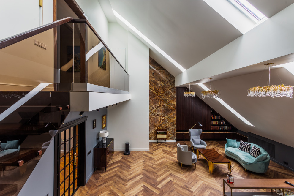 Двухуровневая современная квартира