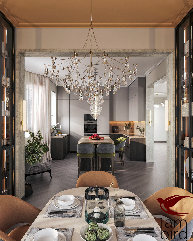 Современная классика с нотками ар-деко в КП "Гайд Парк"