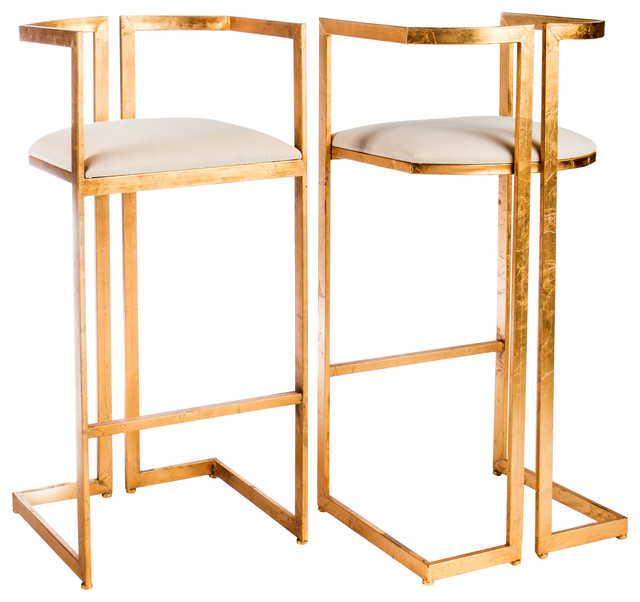 Miloh Sheepksin Bar Stools Set Of 2 Contemporary And Miloh Sheepksin Bar Stools Set Of 2