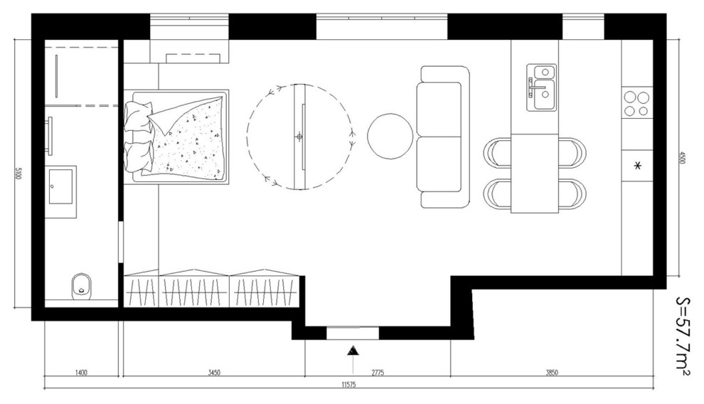 Расстановка мебели