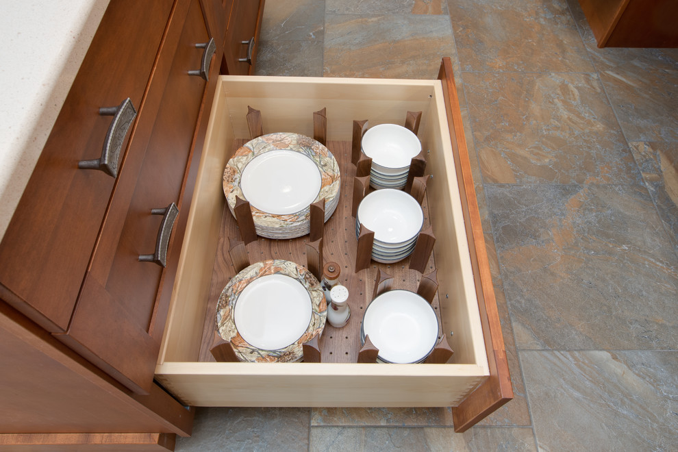 Inspiration for a transitional home design remodel in Boston