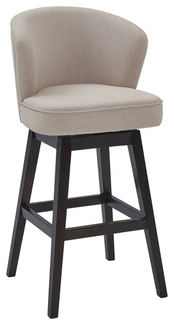 Mussig 26 Wood Swivel Counter Stool, Round Metal Swivel Bar Stools With Backs And Armstrong