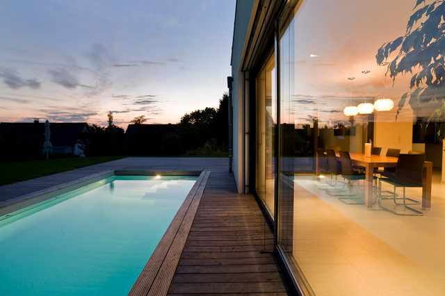 Haus Ma contemporain-piscine