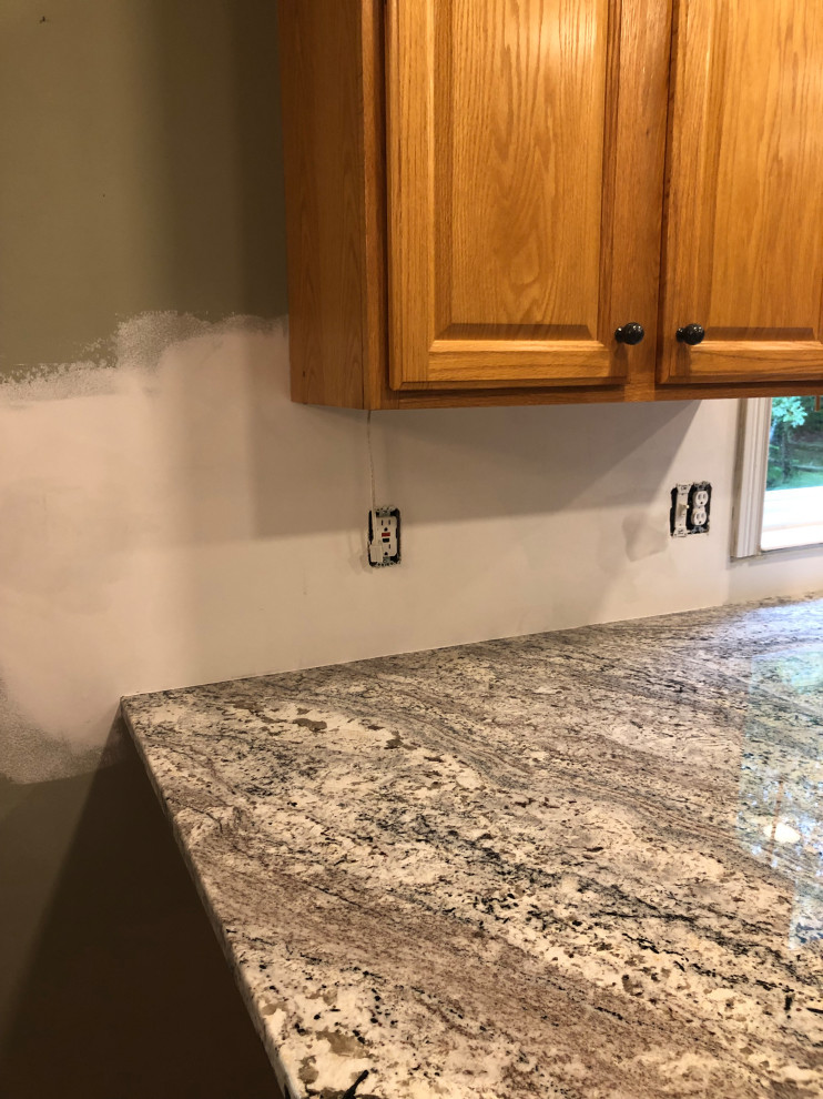 Where should the backsplash end?