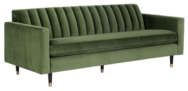 Romaine Sofa Moss Green Fabric Romaine Sofa Moss Green Fabric