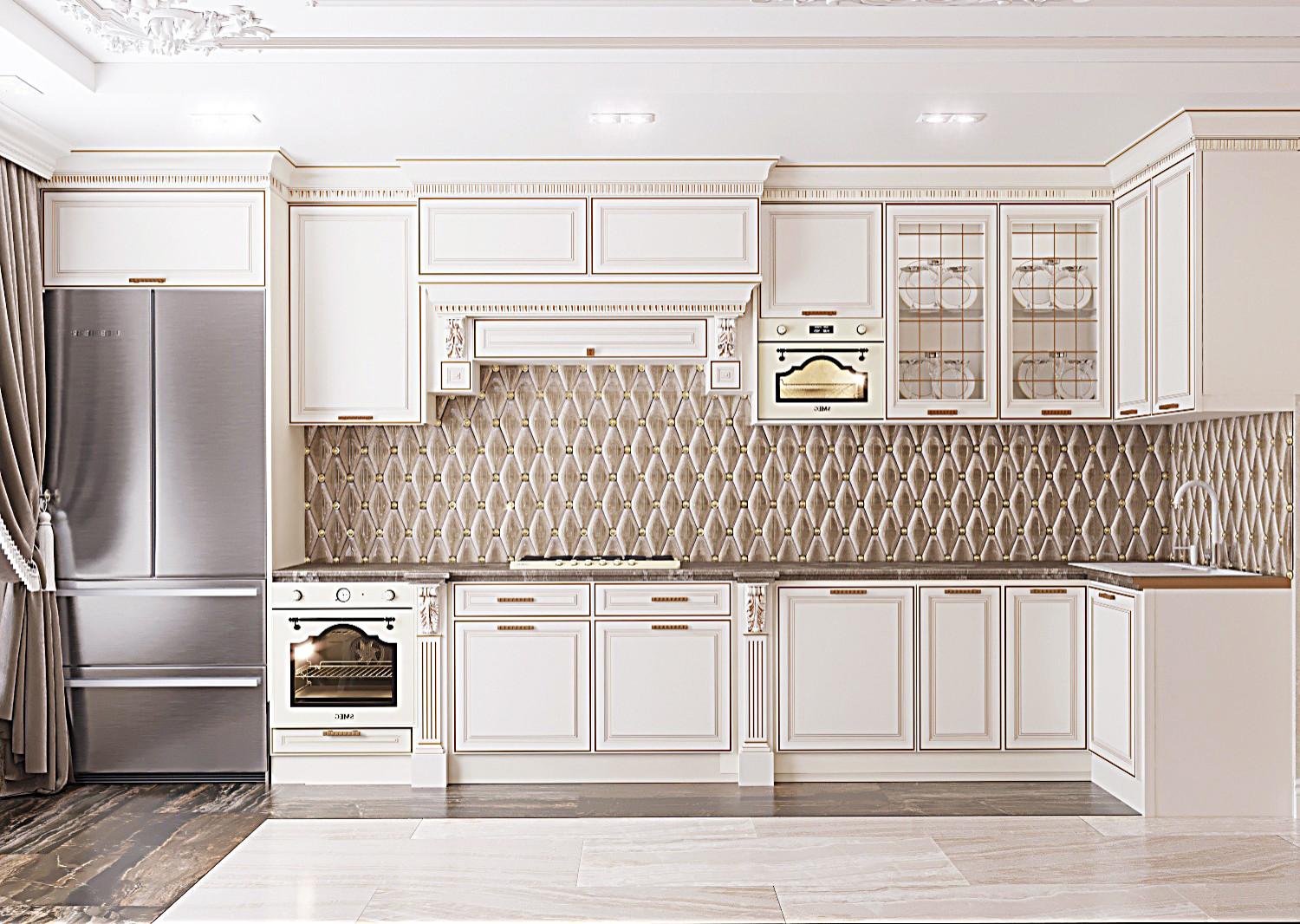 ЖК Антоновские яблоки классика кухня