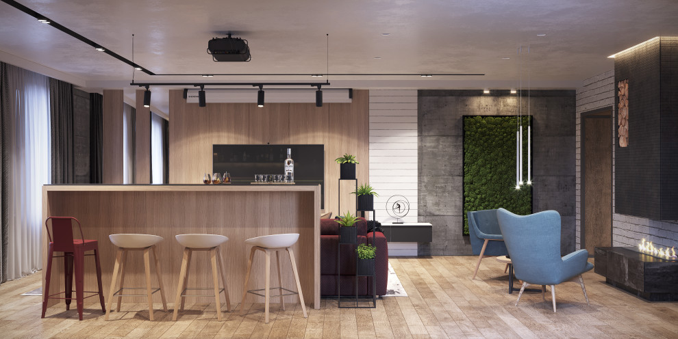 Дизайн квартиры в индустриальном стиле