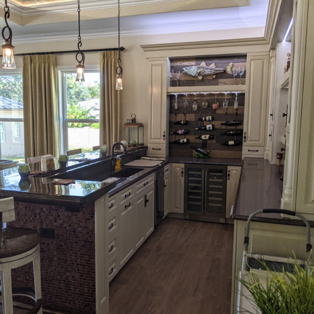 Home Bar with Custom Dry Bar or Wet Bar You Choose! Home